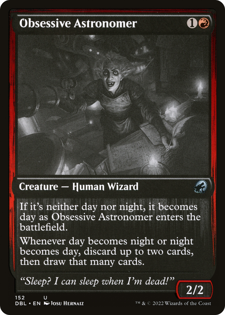 Obsessive Astronomer [Innistrad: Double Feature] Foil