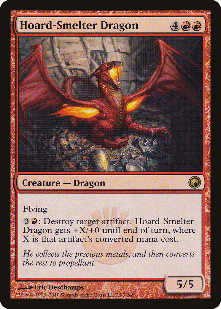 Hoard-Smelter Dragon [Scars of Mirrodin] Foil
