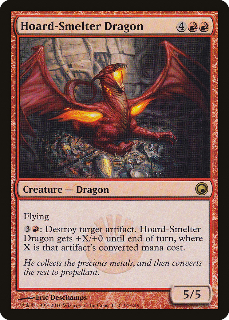 Hoard-Smelter Dragon [Scars of Mirrodin] Foil