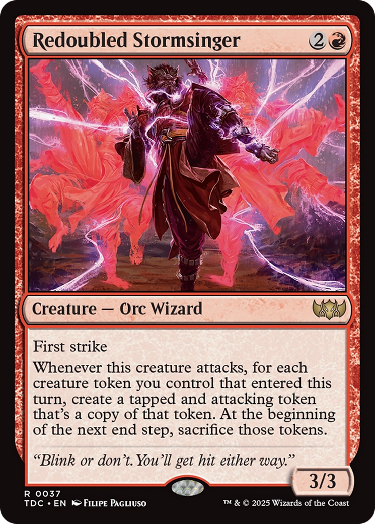 Redoubled Stormsinger (037) [Commander: Tarkir: Dragonstorm]