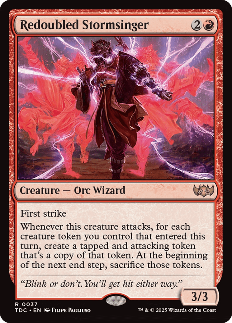 Redoubled Stormsinger (037) [Commander: Tarkir: Dragonstorm]
