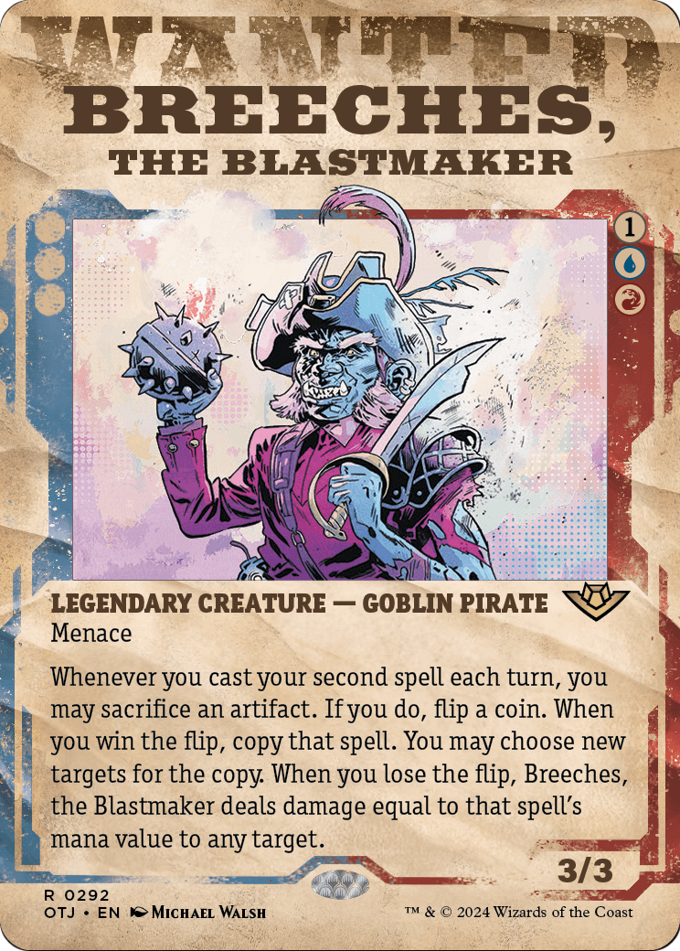 Breeches, the Blastmaker (Showcase) [Outlaws of Thunder Junction] Foil
