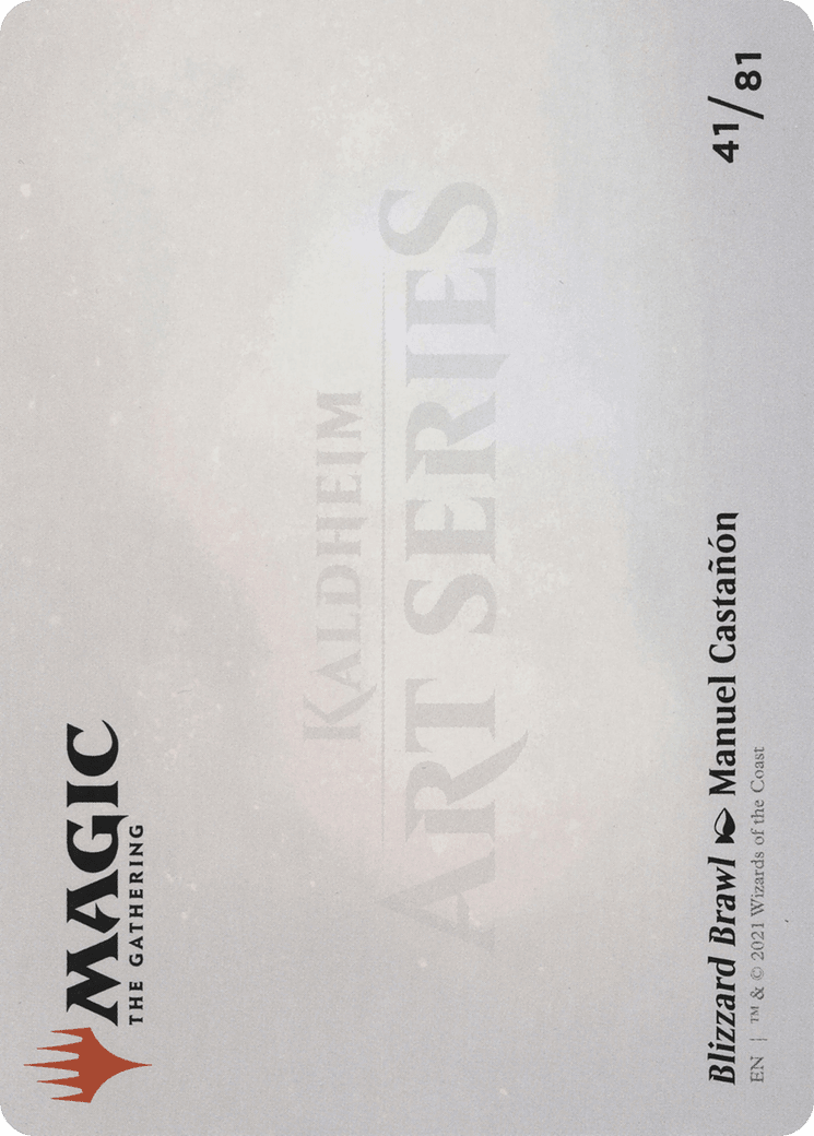 Blizzard Brawl // Blizzard Brawl (AKHM-041) - Kaldheim Art Series (Borderless) Foil