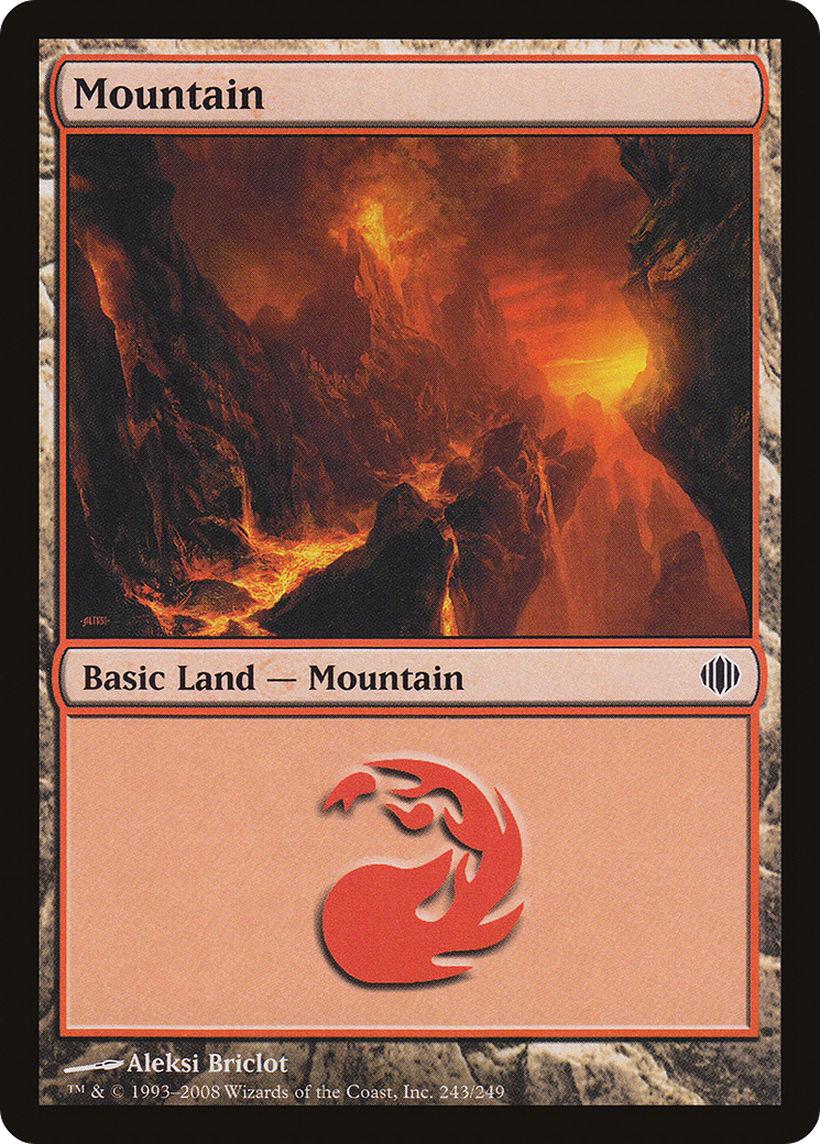 Mountain (243) [Shards of Alara] Foil