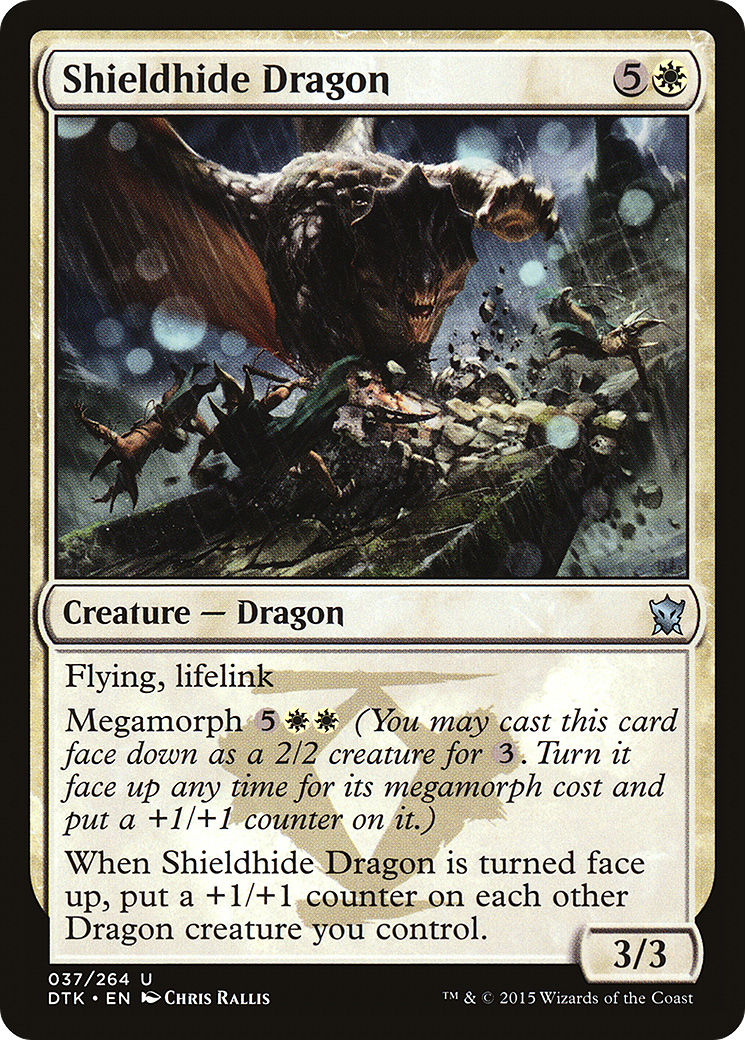 Shieldhide Dragon [Dragons of Tarkir] Foil