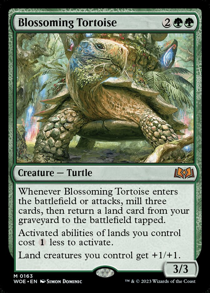 Blossoming Tortoise 163 (Wilds of Eldraine) 