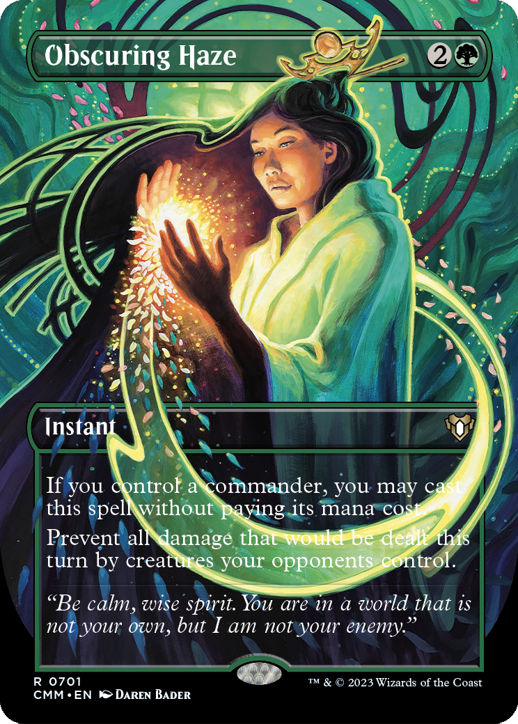 Obscuring Haze (Borderless Alternate Art) [Commander Masters] Foil