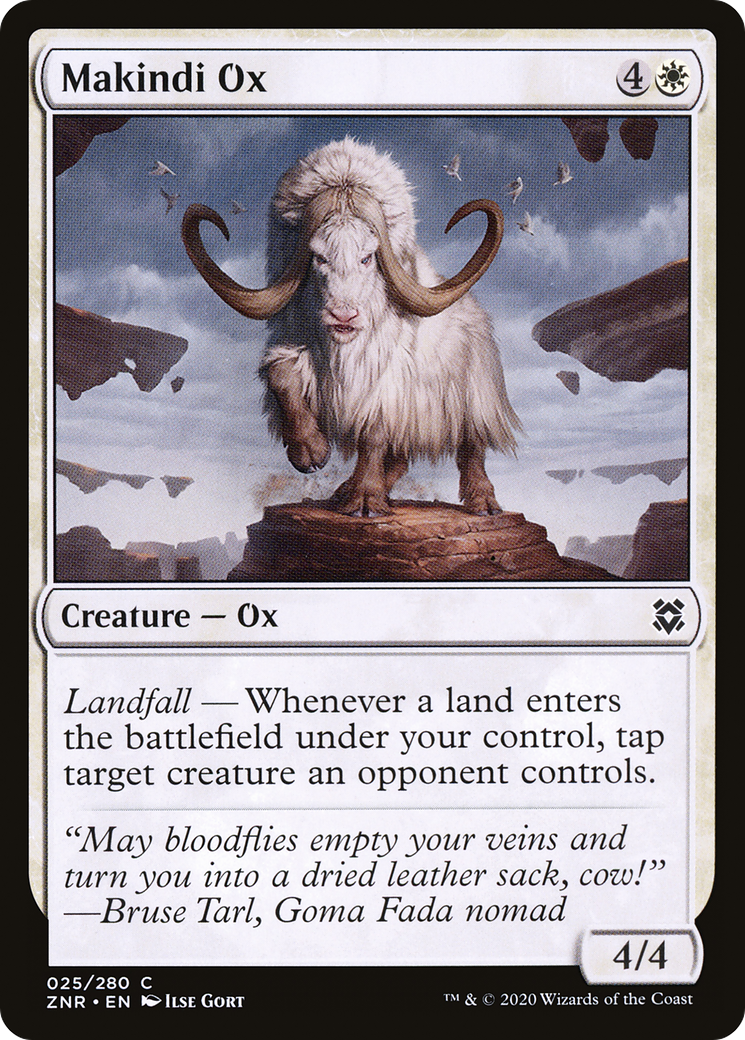 Makindi Ox [Zendikar Rising] Foil