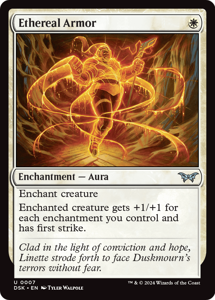 Ethereal Armor [Duskmourn: House of Horror] Foil