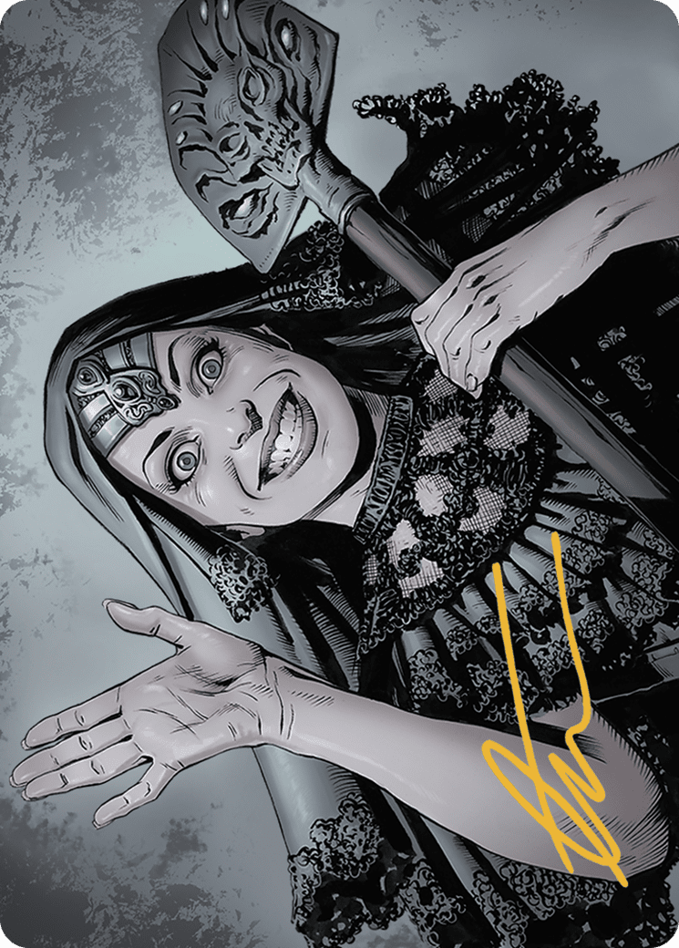 Gisa, the Hellraiser // Gisa, the Hellraiser (AOTJ-051) - Outlaws of Thunder Junction Art Series (Borderless) Foil