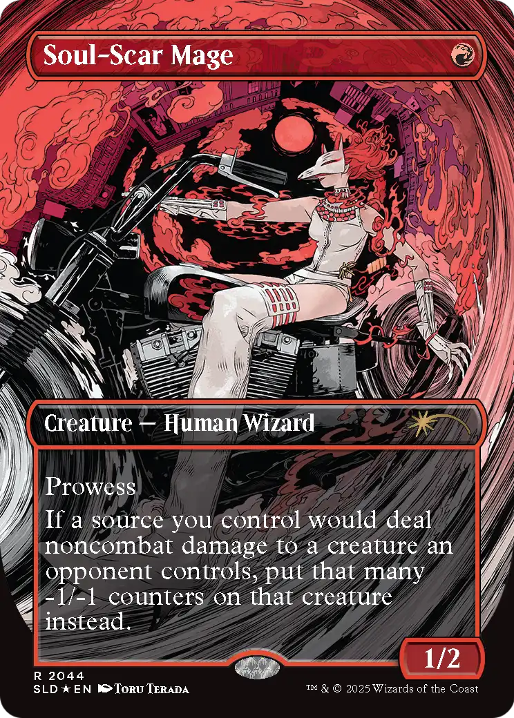 Soul-Scar Mage (2044) (Raised Foil) (2044) [Secret Lair Drop Series]