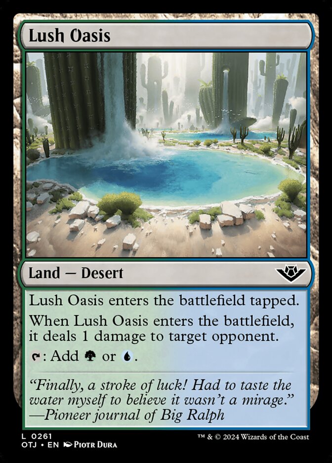 Lush Oasis 261/286 (Outlaws of Thunder Junction) 