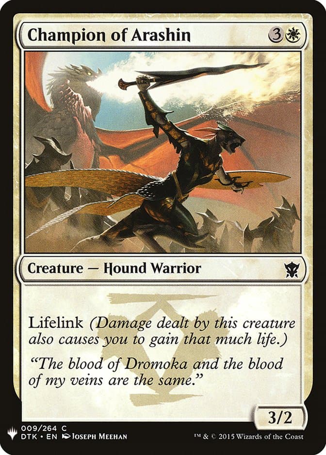 Champion of Arashin |  (DTK-9) [The List]