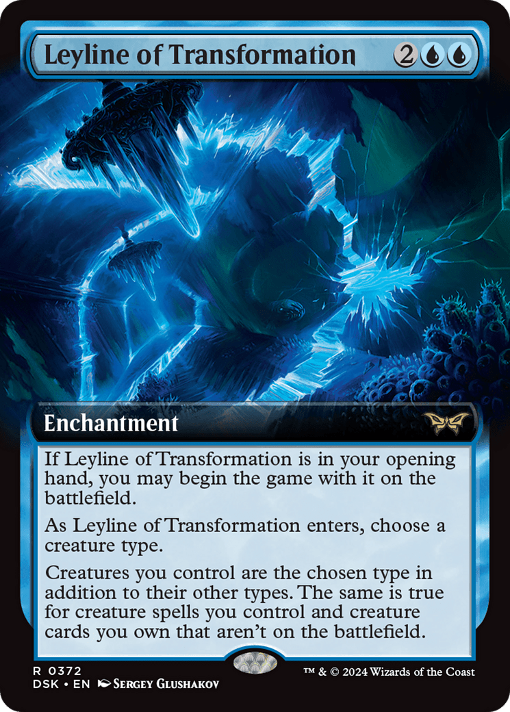 Leyline of Transformation (Extended Art) [Duskmourn: House of Horror] Foil