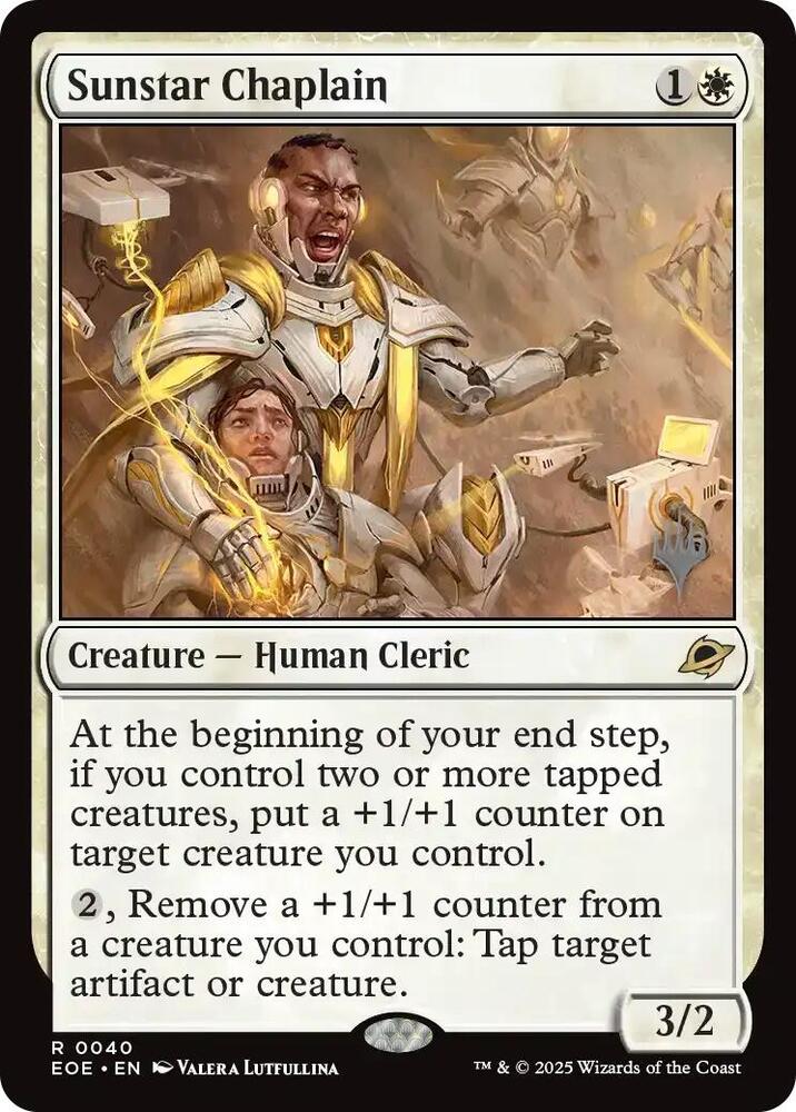 Sunstar Chaplain 40 (Promo Pack: Edge of Eternities)  - Foil