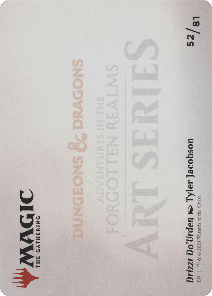 Drizzt Do'Urden // Drizzt Do'Urden (AAFR-052) - Adventures in the Forgotten Realms Art Series (Borderless)