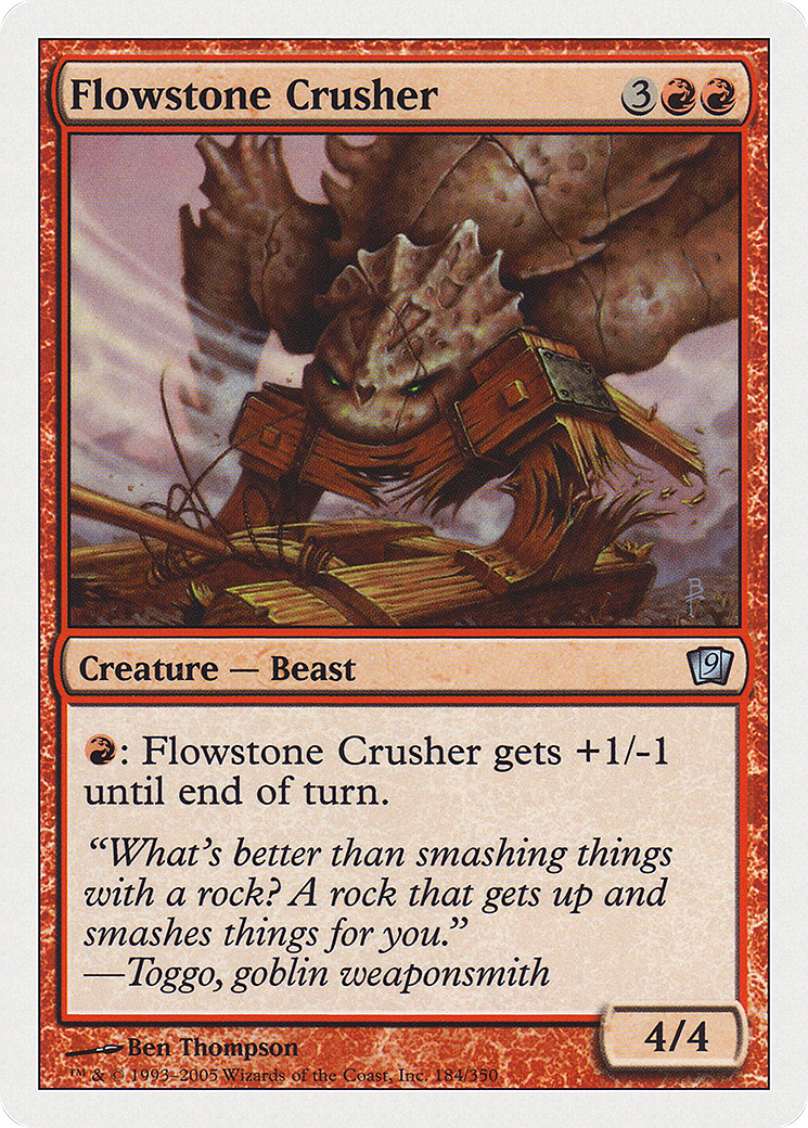 Flowstone Crusher [Ninth Edition] Foil