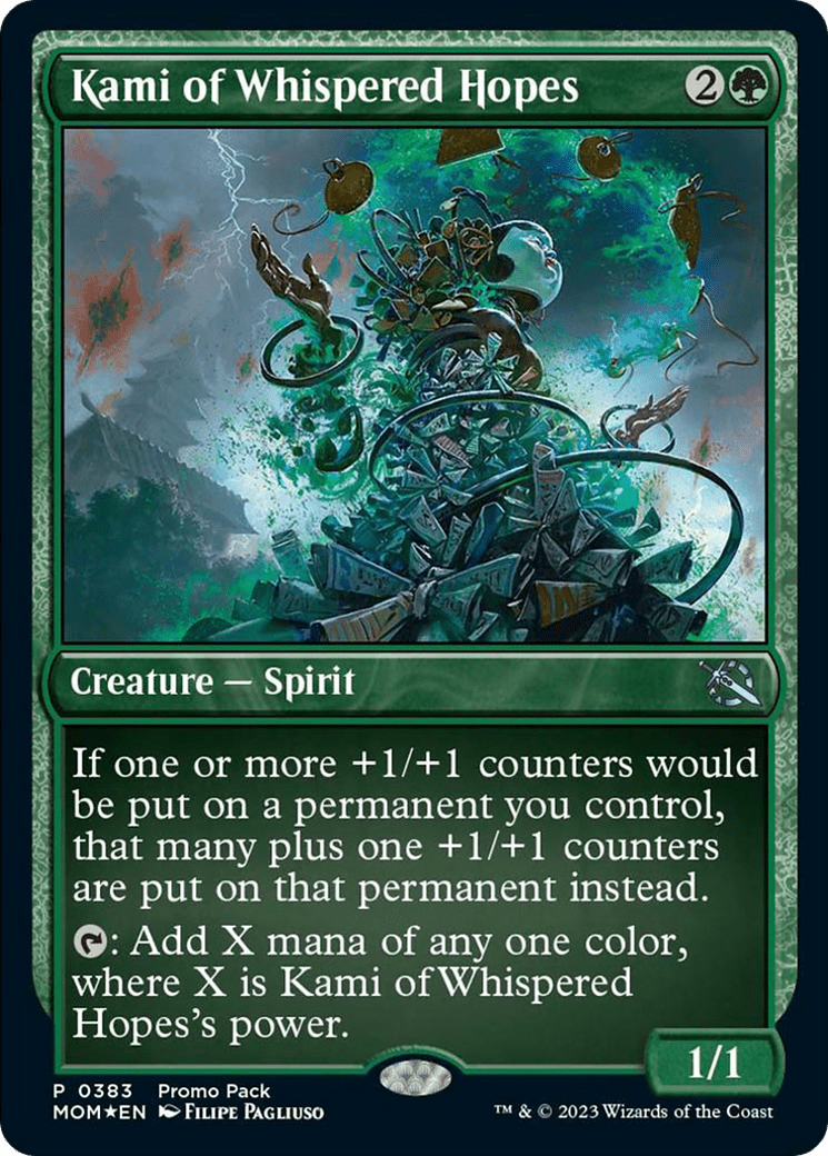 Kami of Whispered Hopes (Promo Pack) [March of the Machine Promos] Foil