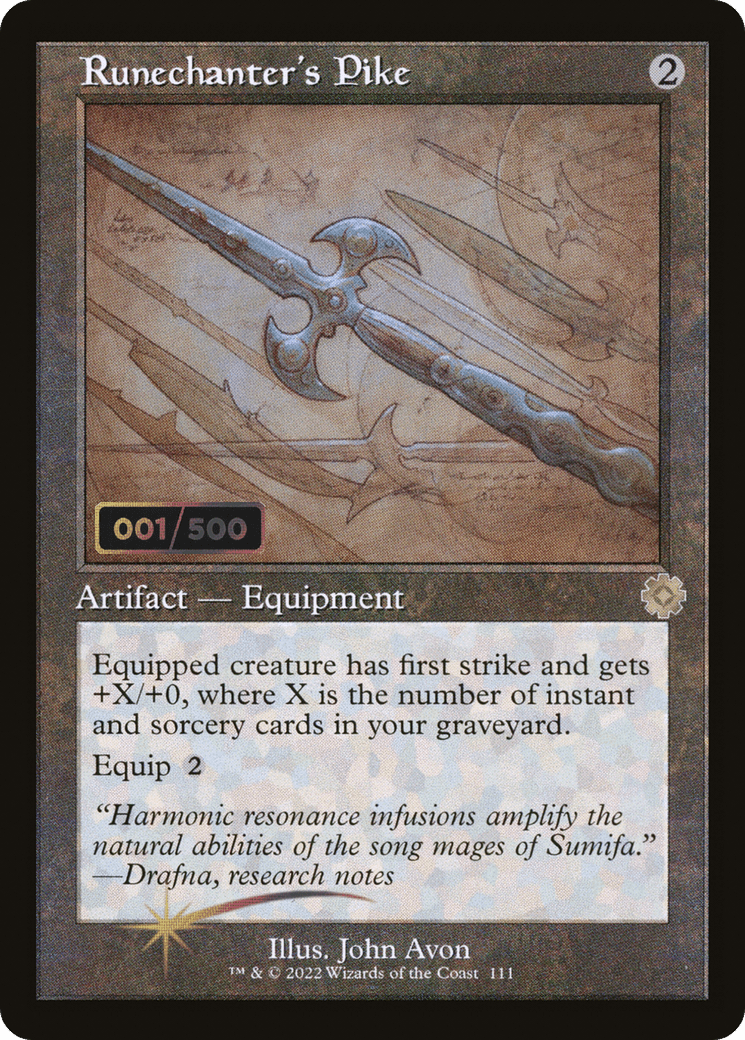 Runechanter's Pike (Retro Schematic) (Serialized) [The Brothers' War Retro Artifacts]