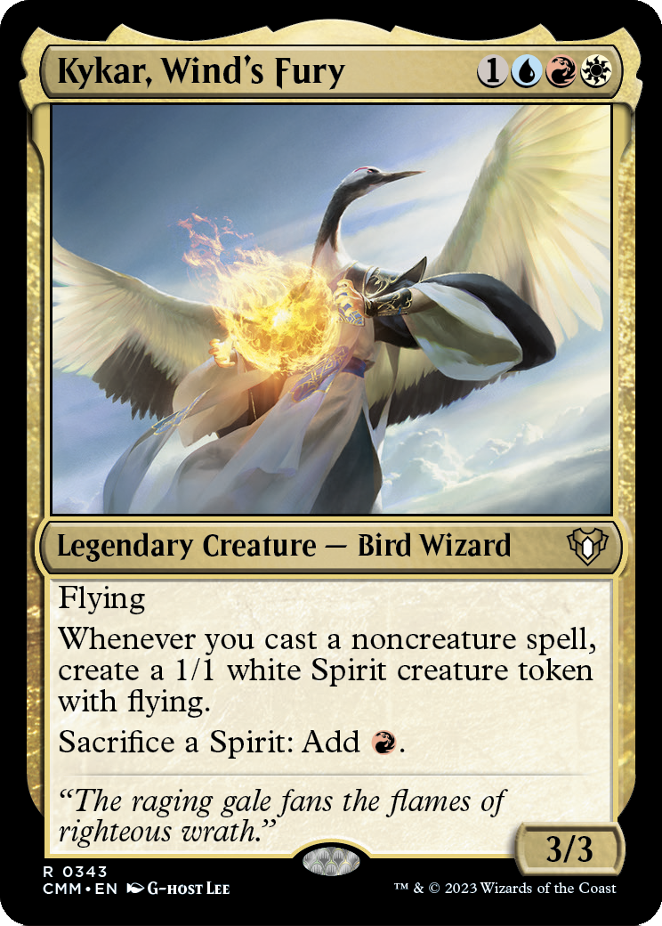 Kykar, Wind's Fury [Commander Masters] Foil