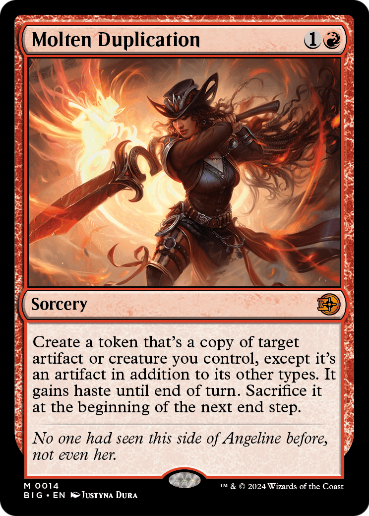 Molten Duplication [Outlaws of Thunder Junction: The Big Score] Foil