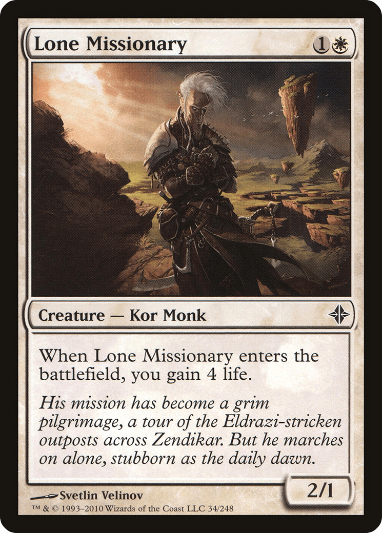 Lone Missionary [Rise of the Eldrazi] Foil