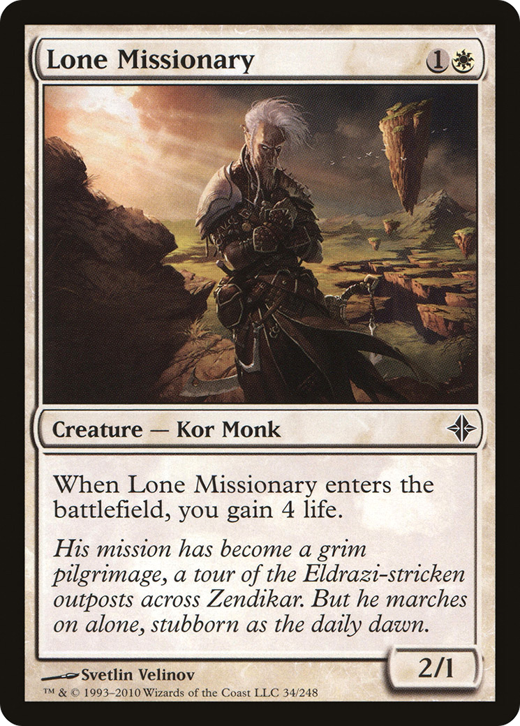 Lone Missionary [Rise of the Eldrazi] Foil