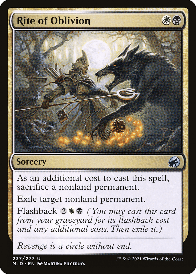 Rite of Oblivion [Innistrad: Midnight Hunt] Foil