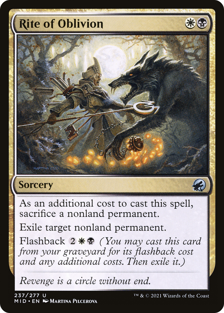 Rite of Oblivion [Innistrad: Midnight Hunt] Foil