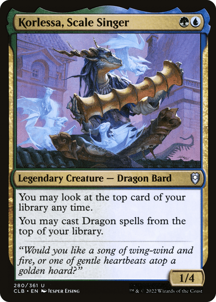 Korlessa, Scale Singer [Commander Legends: Battle for Baldur's Gate] Foil