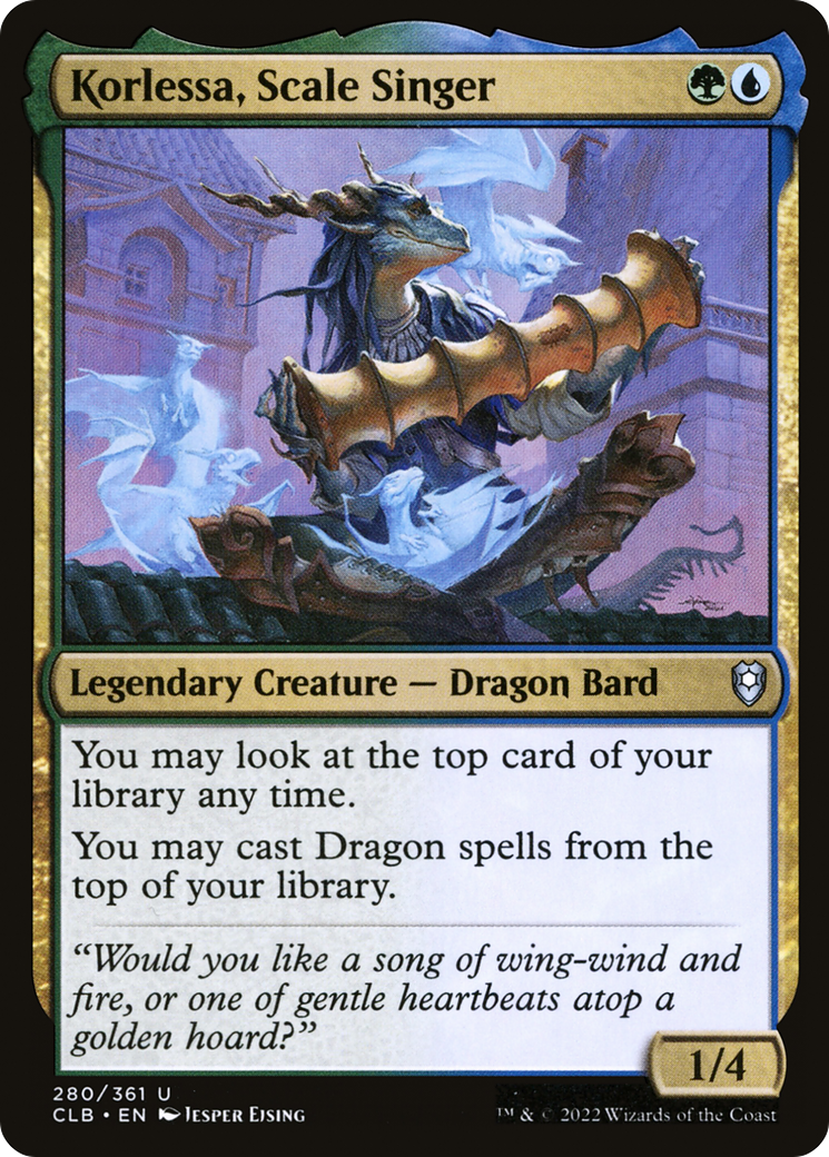 Korlessa, Scale Singer [Commander Legends: Battle for Baldur's Gate] Foil