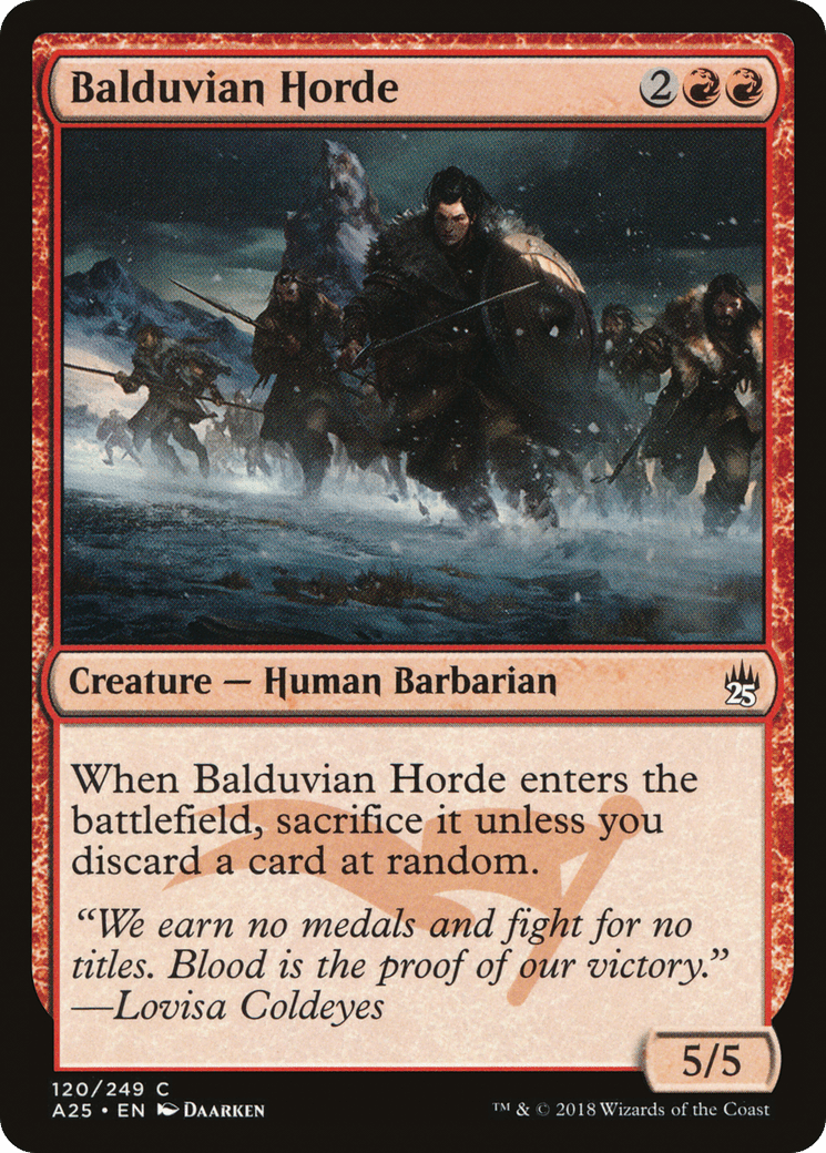 Balduvian Horde [Masters 25] Foil