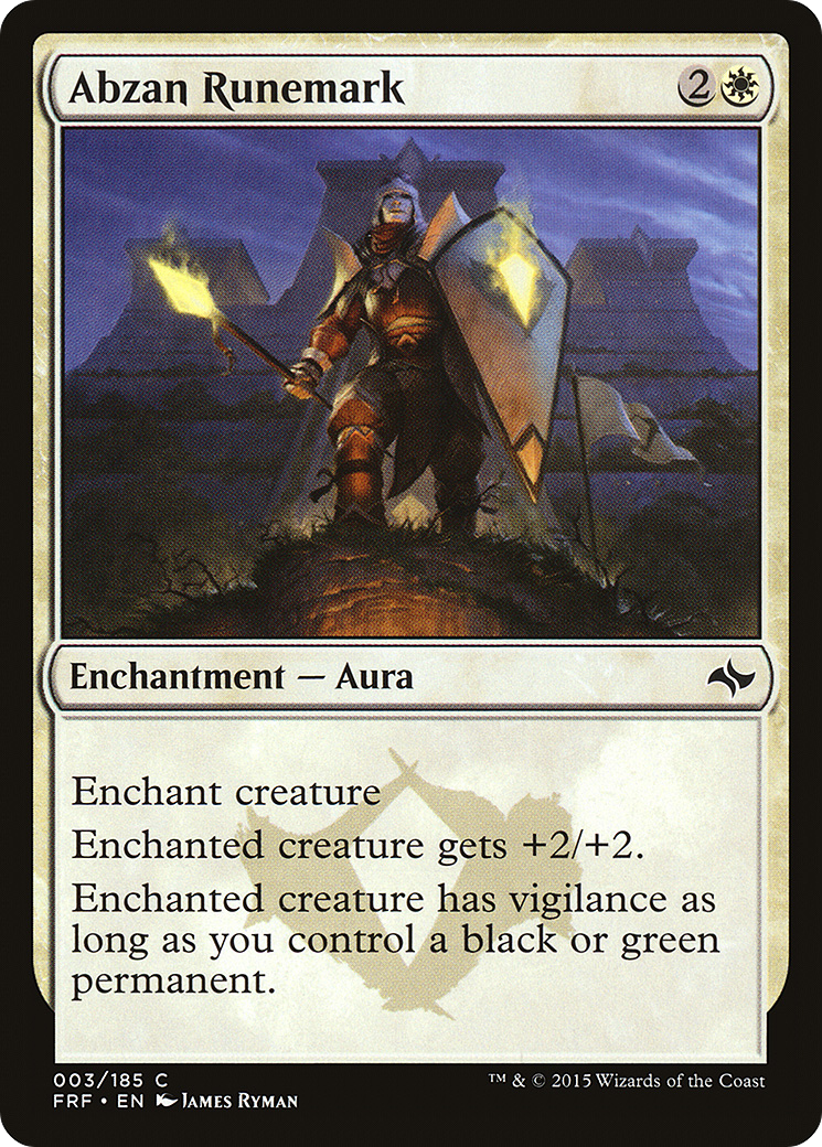 Abzan Runemark [Fate Reforged] Foil