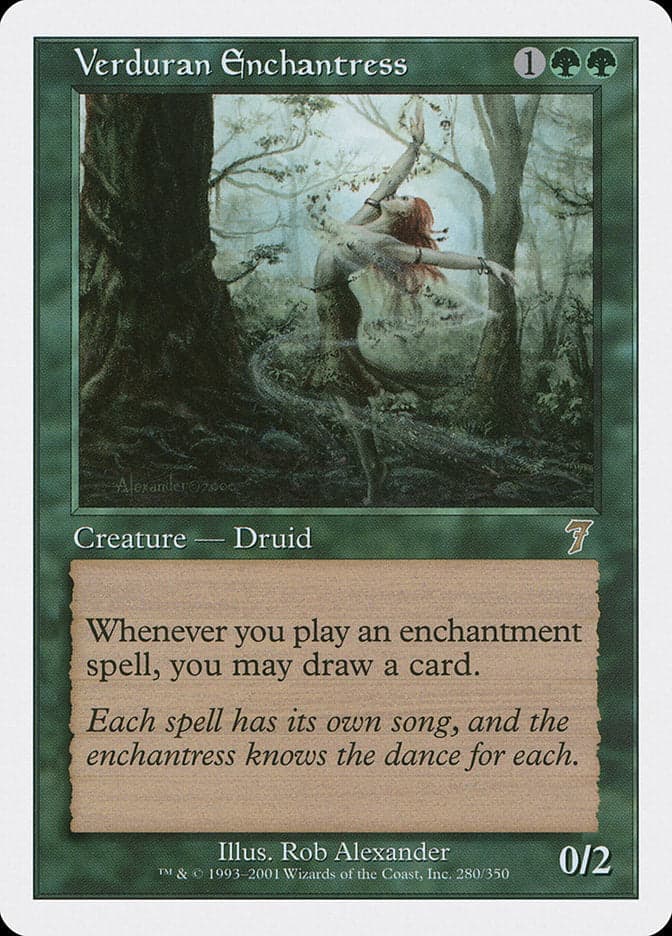 Verduran Enchantress [Seventh Edition] Foil