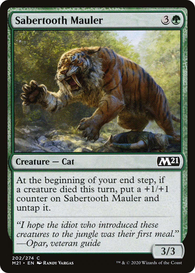 Sabertooth Mauler [Core Set 2021] Foil