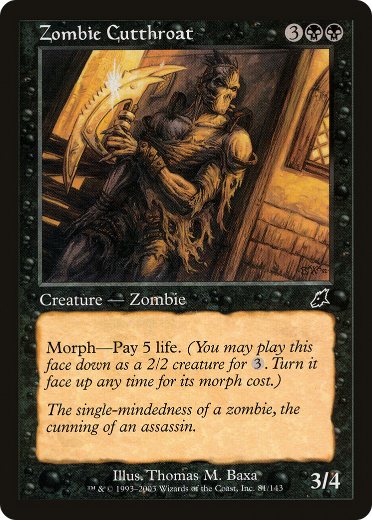 Zombie Cutthroat [Scourge] Foil