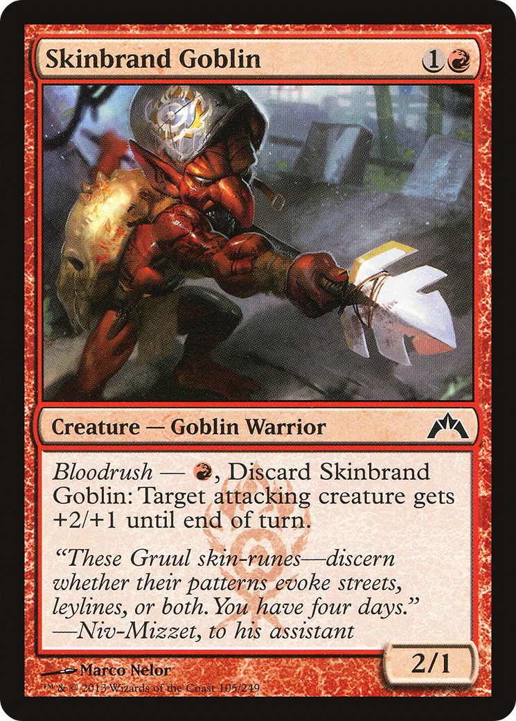 Skinbrand Goblin [Gatecrash] Foil