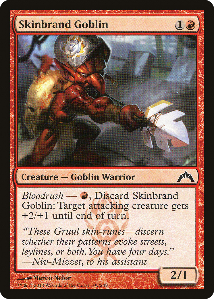 Skinbrand Goblin [Gatecrash] Foil