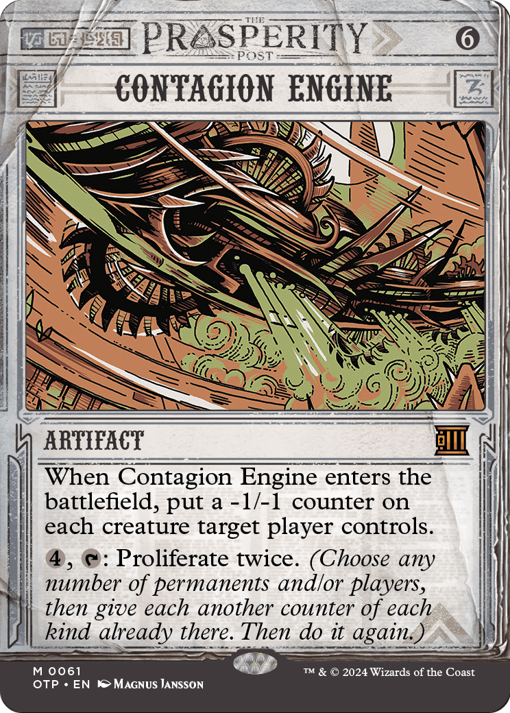 Contagion Engine [Outlaws of Thunder Junction: Breaking News] Foil