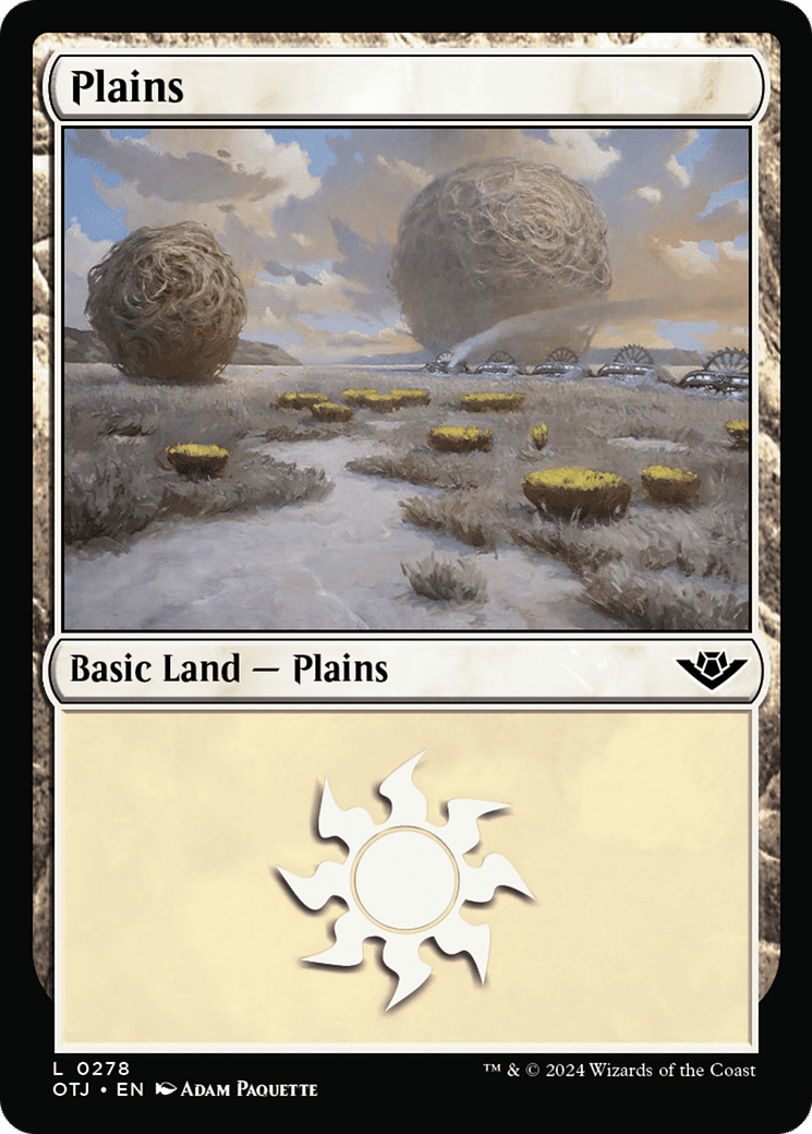 Plains (0278) [Outlaws of Thunder Junction] Foil