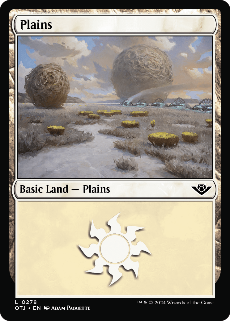 Plains (0278) [Outlaws of Thunder Junction] Foil