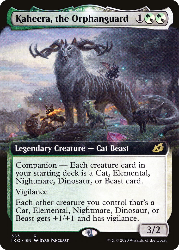 Kaheera, the Orphanguard (Extended Art) [Ikoria: Lair of Behemoths] Foil