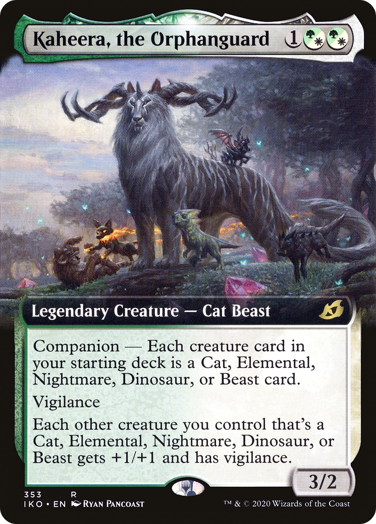 Kaheera, the Orphanguard (Extended Art) [Ikoria: Lair of Behemoths] Foil