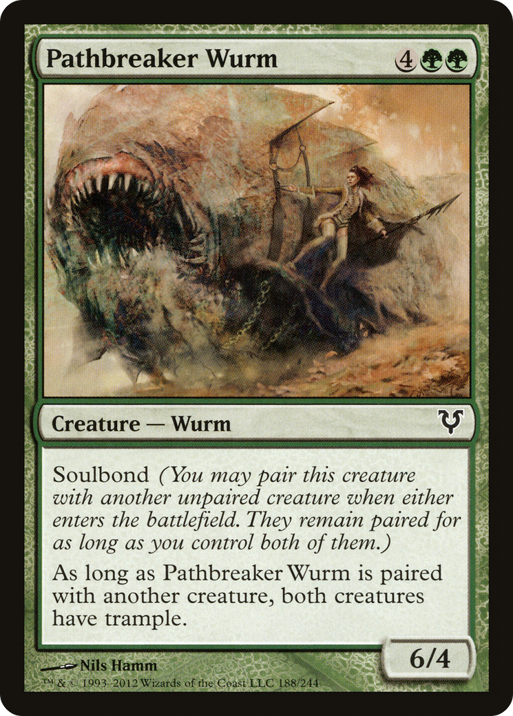 Pathbreaker Wurm [Avacyn Restored] Foil