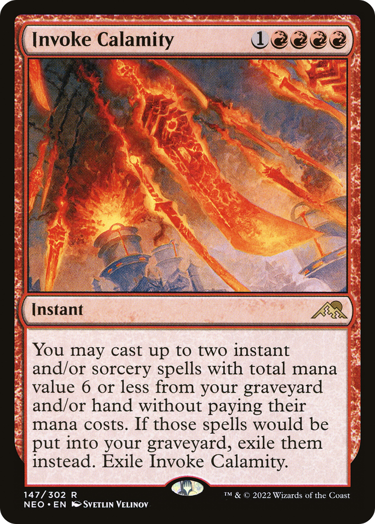 Invoke Calamity [Kamigawa: Neon Dynasty] Foil