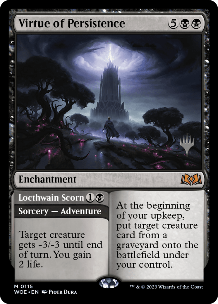 Virtue of Persistence (Promo Pack) [Wilds of Eldraine Promos] Foil