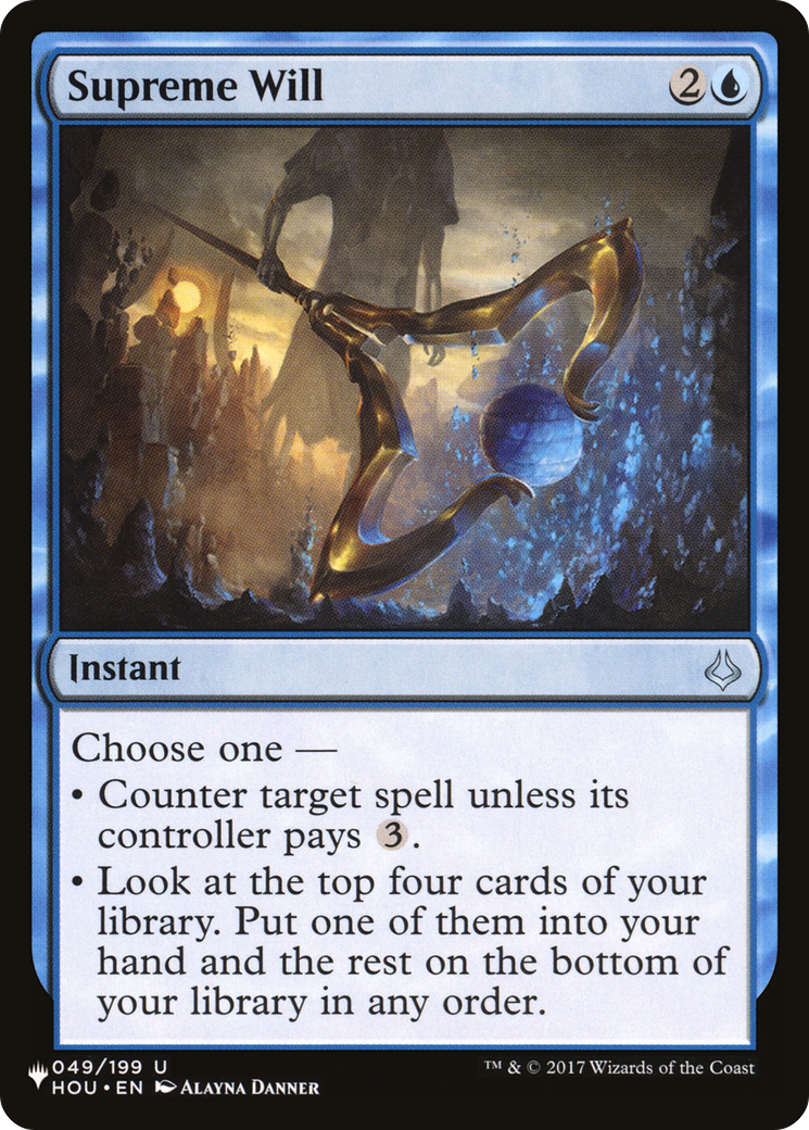 Supreme Will |  (HOU-49) [The List]