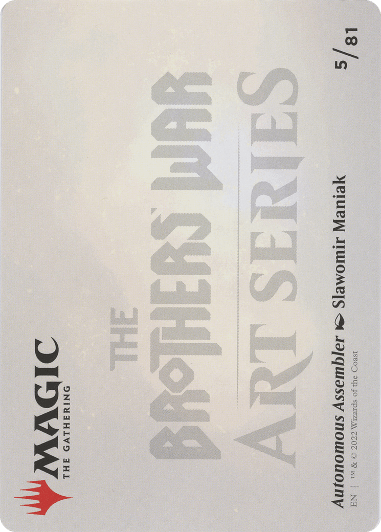 Autonomous Assembler // Autonomous Assembler (ABRO-005) - The Brothers' War Art Series (Borderless) Foil