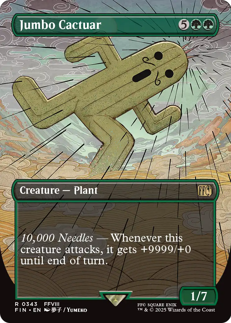 Jumbo Cactuar (343) [FINAL FANTASY]  (Borderless) Foil