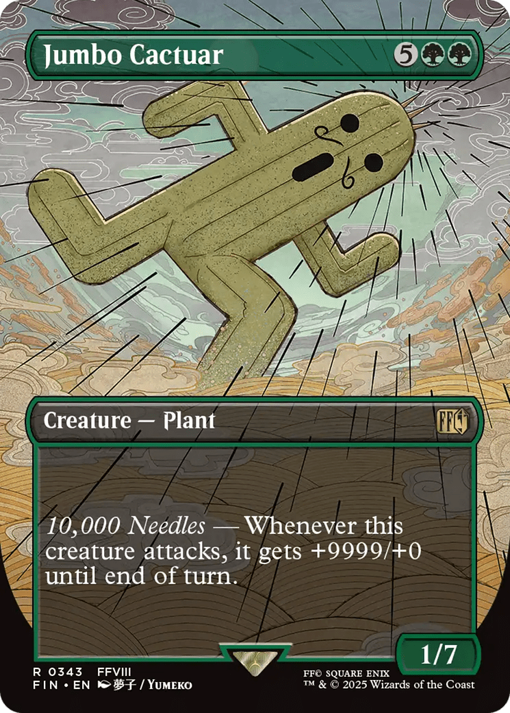 Jumbo Cactuar (Borderless) (343) [Universes Beyond: FINAL FANTASY]